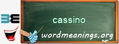 WordMeaning blackboard for cassino